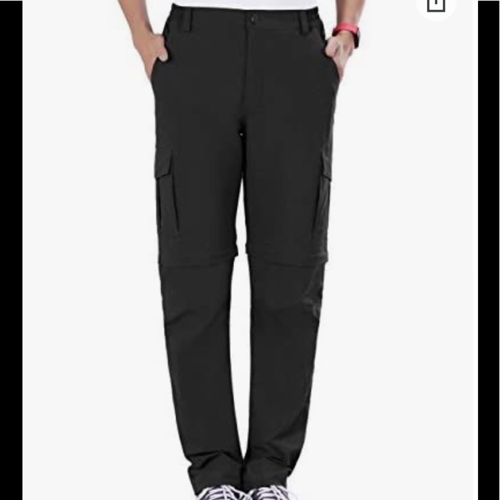 Unitop Black Stretch Convertible Cargo Pants Sz 32